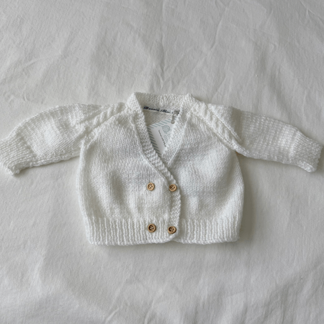 Little love embroidered knitted cardigan
