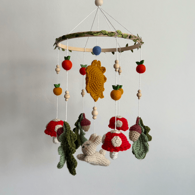 Sunny meadow crochet baby mobile
