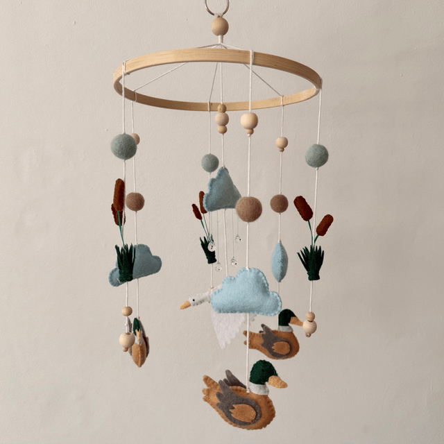 Riverside felt baby mobile