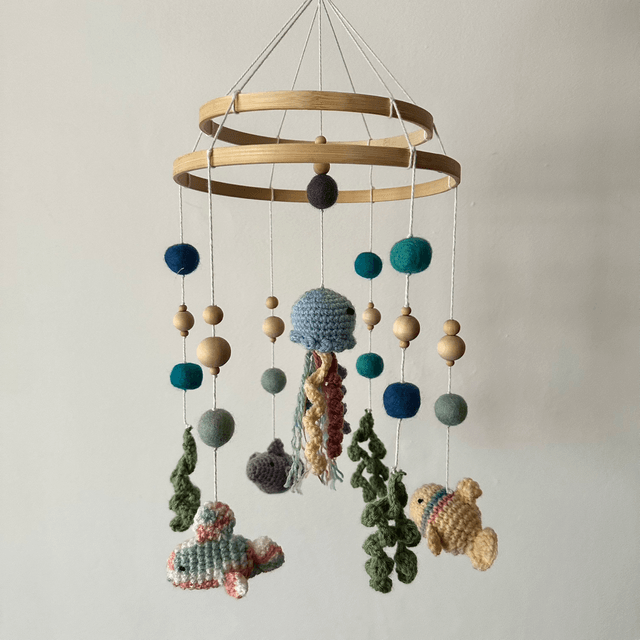 Under the sea crochet baby mobile