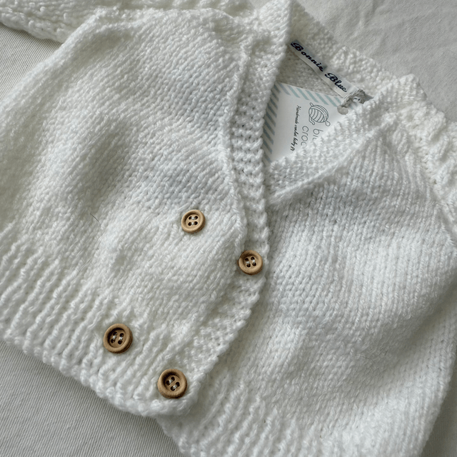 Little love embroidered knitted cardigan