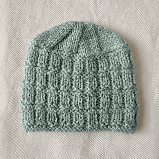 Teal knitted beanie