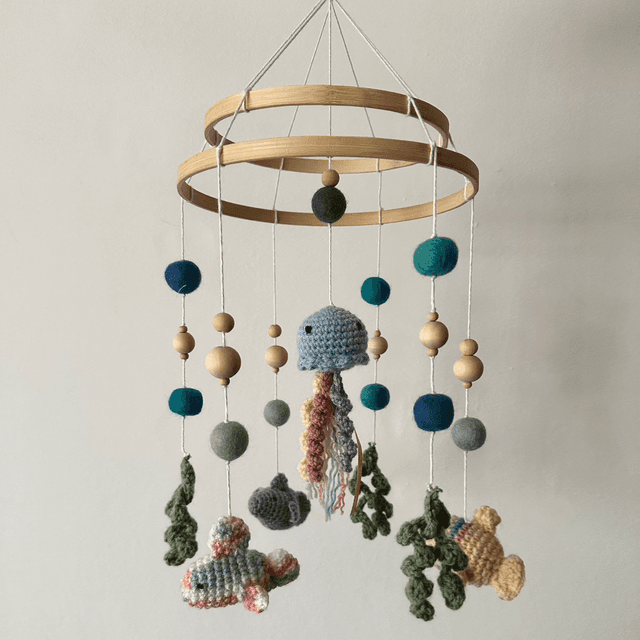 Under the sea crochet baby mobile